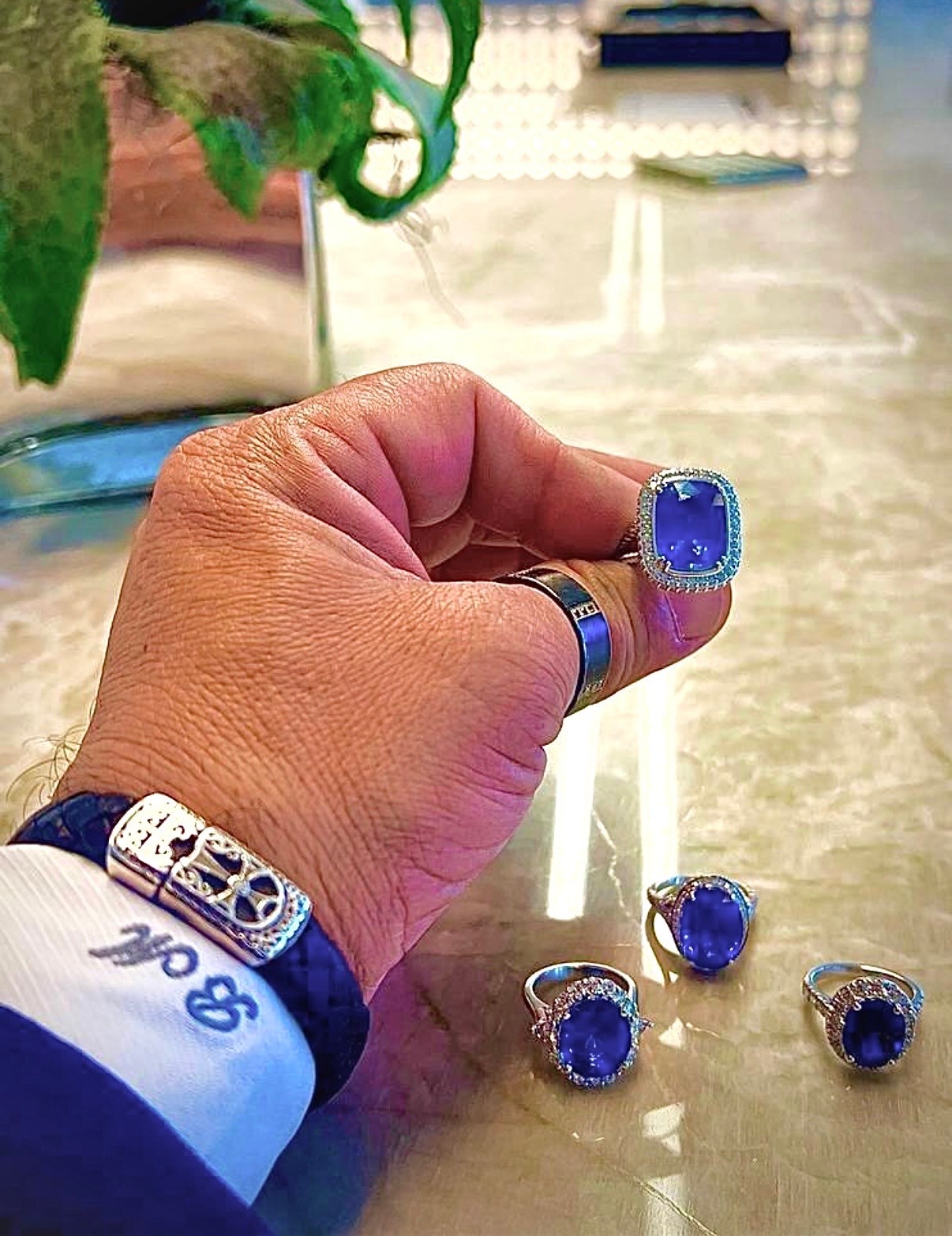 Blue sapphire rings from the private collection